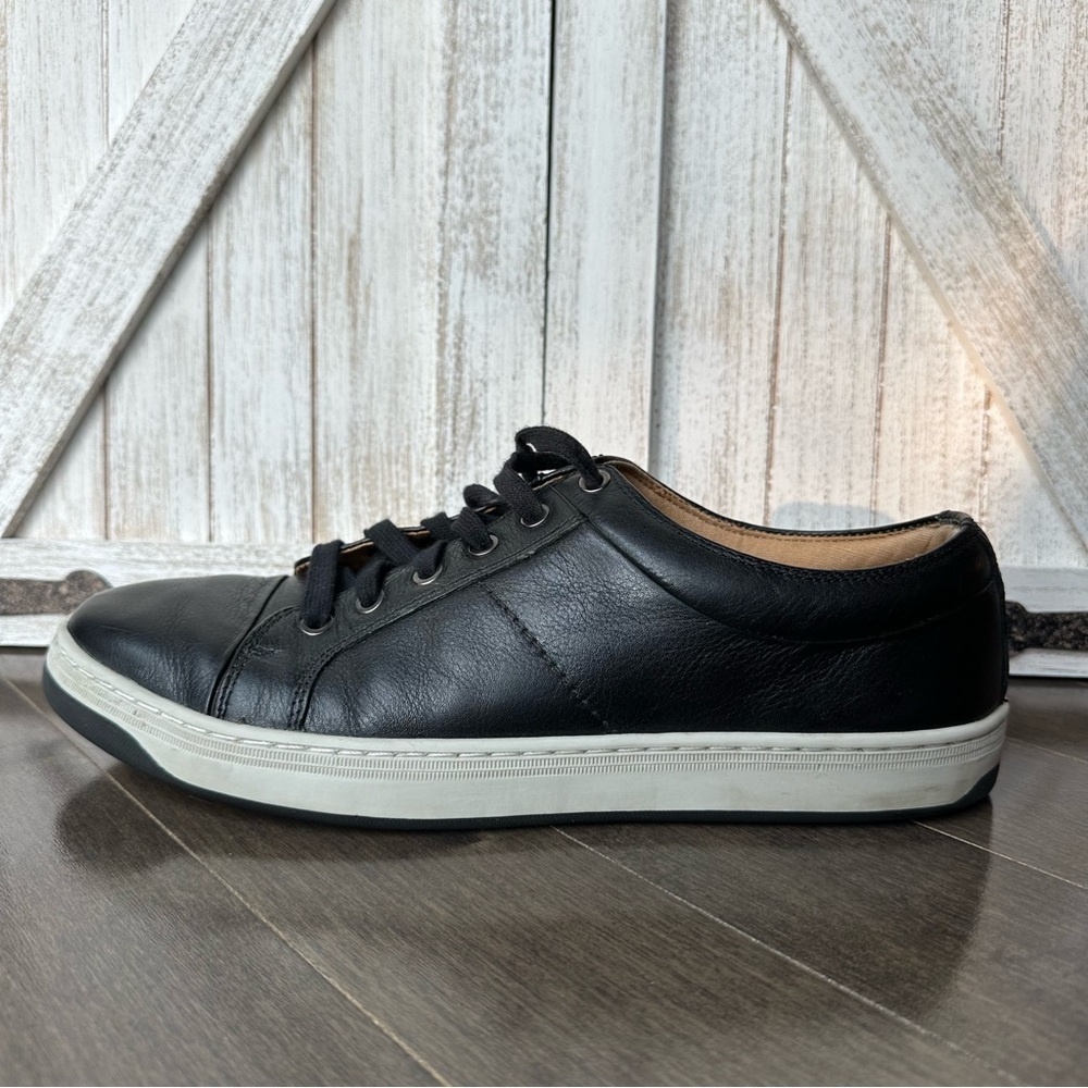 GH BASS &‎ Co Men's Black Leather Sneaker Dress Casual Size 10M